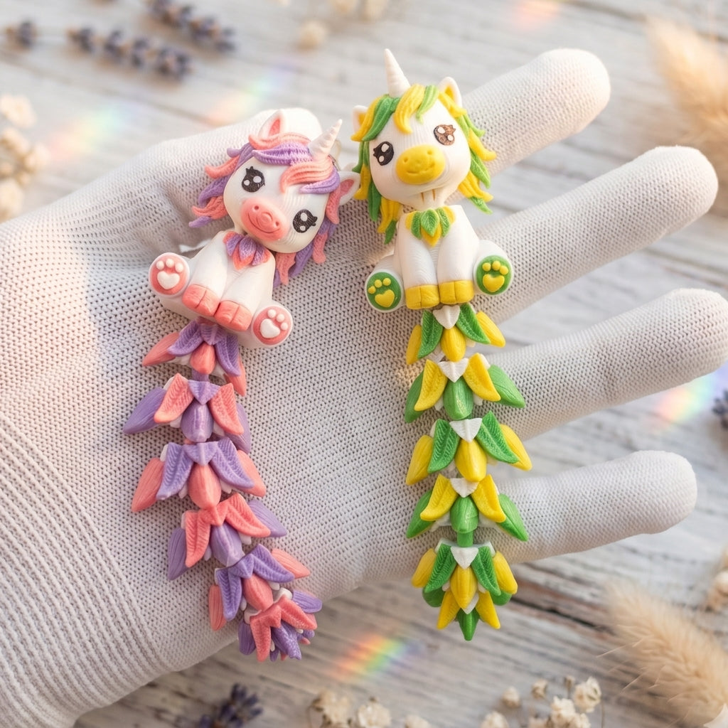 Fluffy Mascots™ Unicorn Keychain