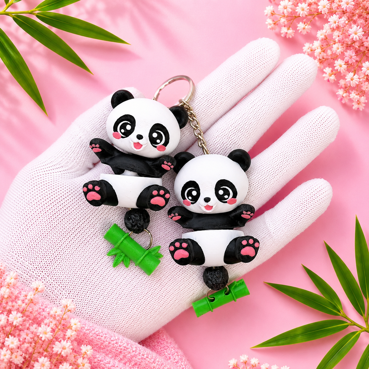 Fluffy Mascots™ Panda Articulado