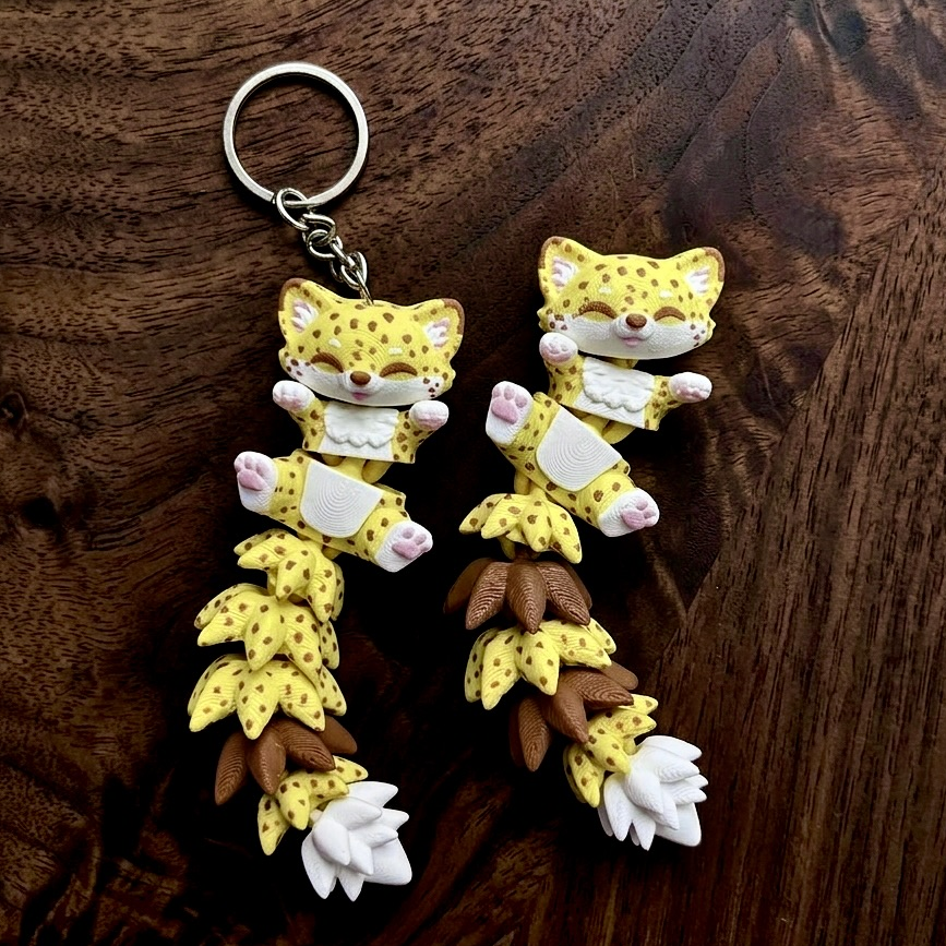 Fluffy Mascots™ Guepardo Articulado