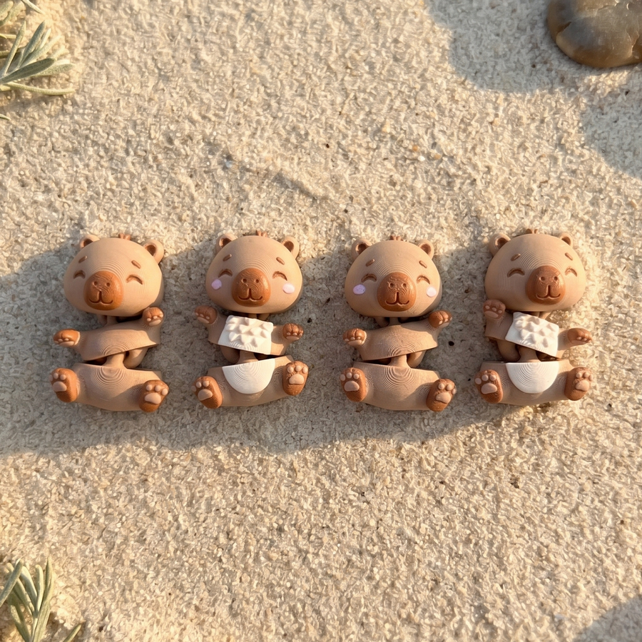 Fluffy Mascots™ Capibara Articulada