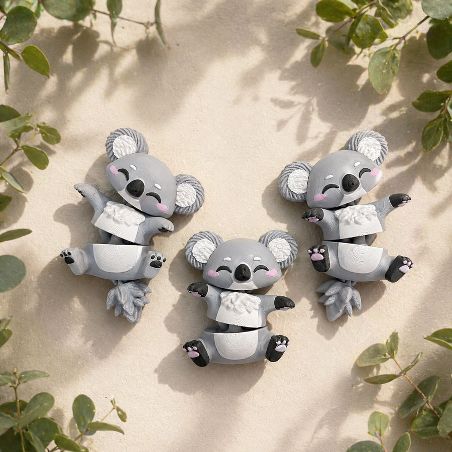Fluffy Mascots™ Koala Articulado