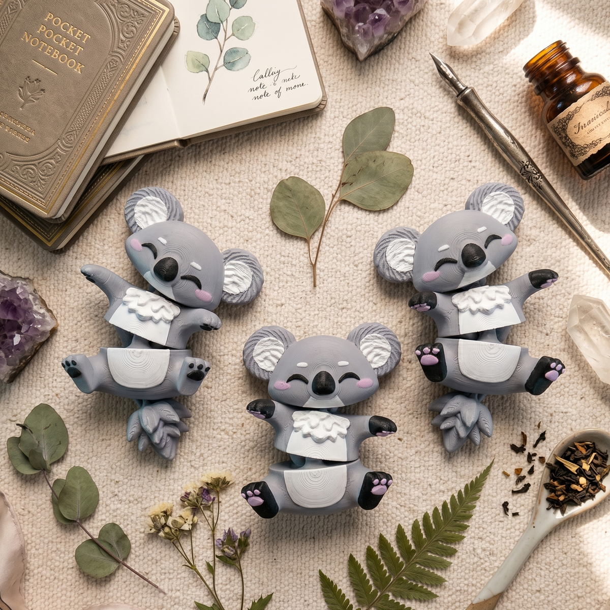 Fluffy Mascots™ Koala Articulado