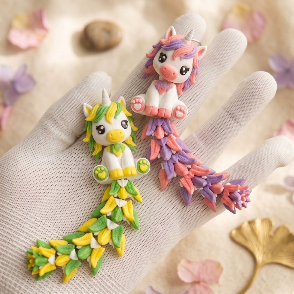 Fluffy Mascots™ Unicorn Keychain
