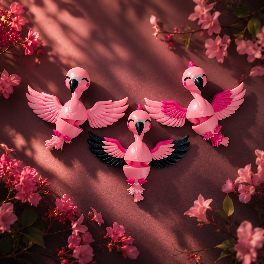 Fluffy Mascots™ Flamenco Articulado