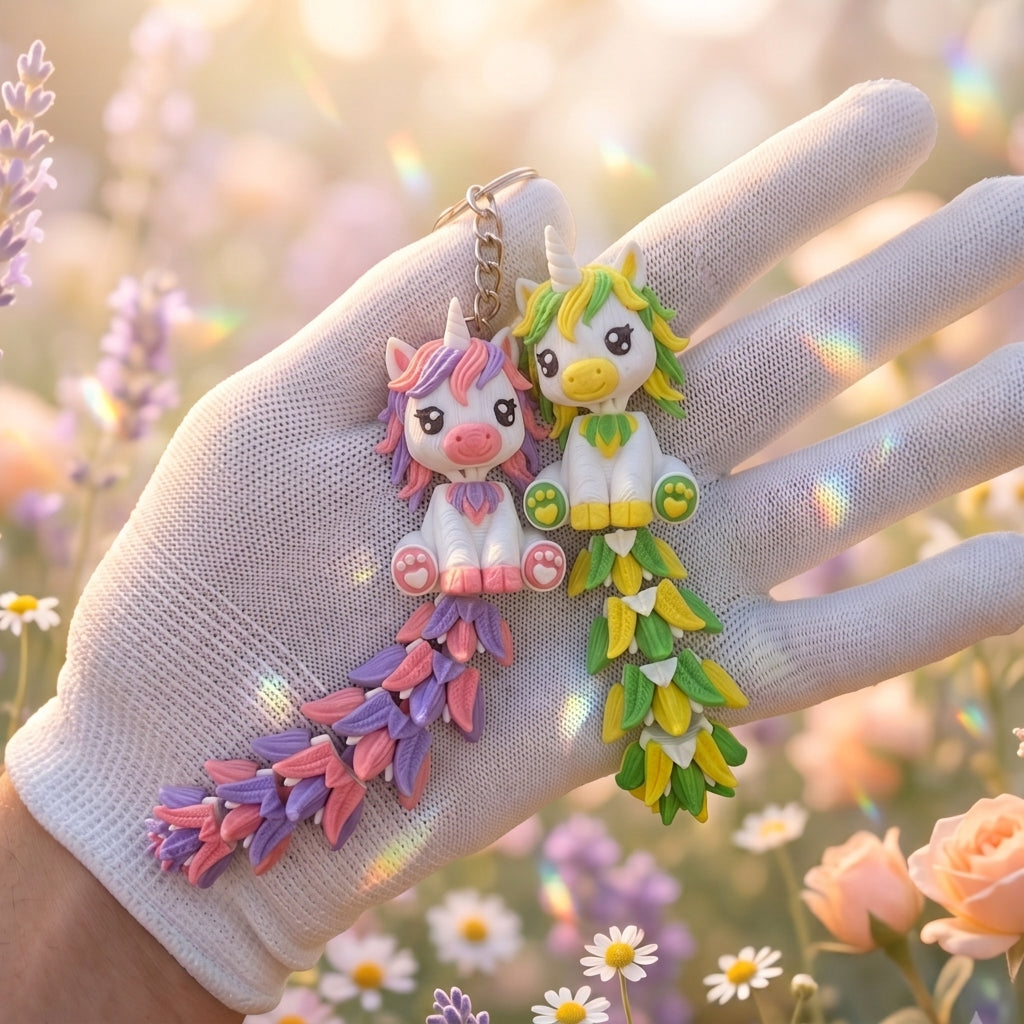 Fluffy Mascots™ Unicorn Keychain