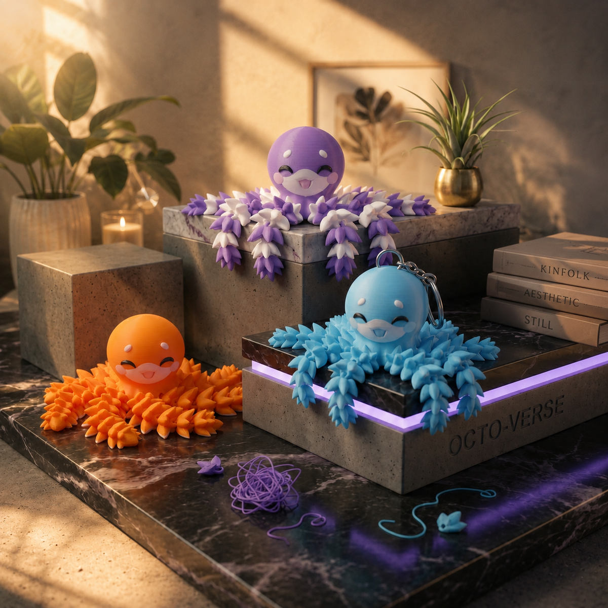 Fluffy Mascots™ Pulpo Articulado