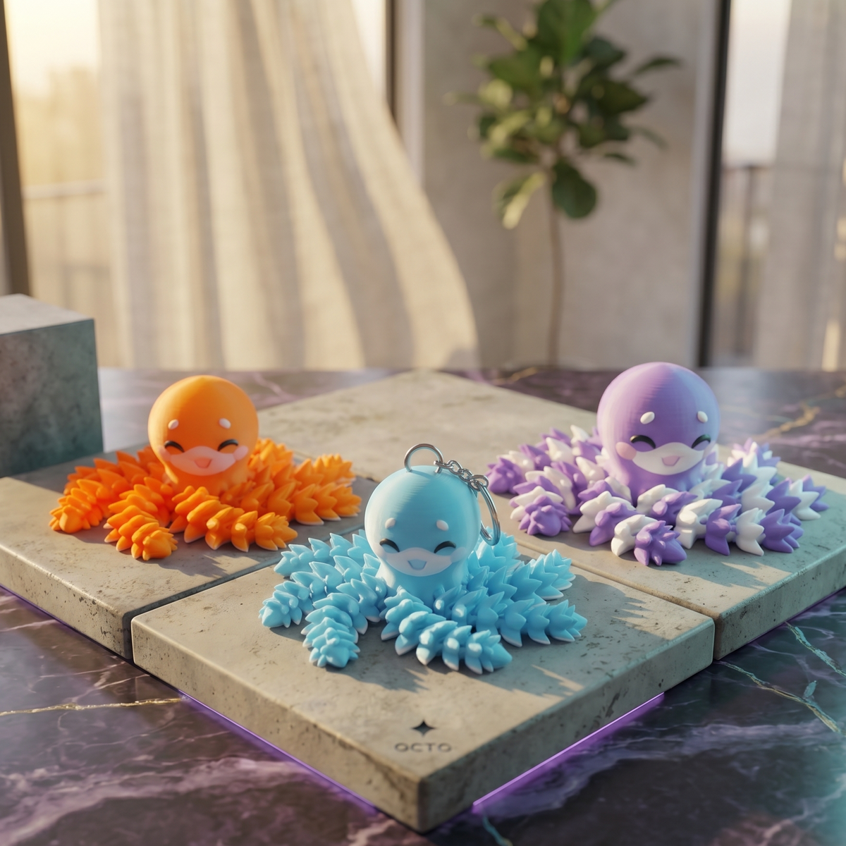 Fluffy Mascots™ Pulpo Articulado