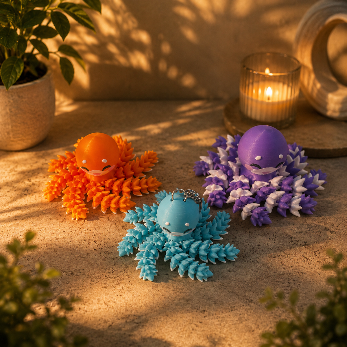 Fluffy Mascots™ Pulpo Articulado