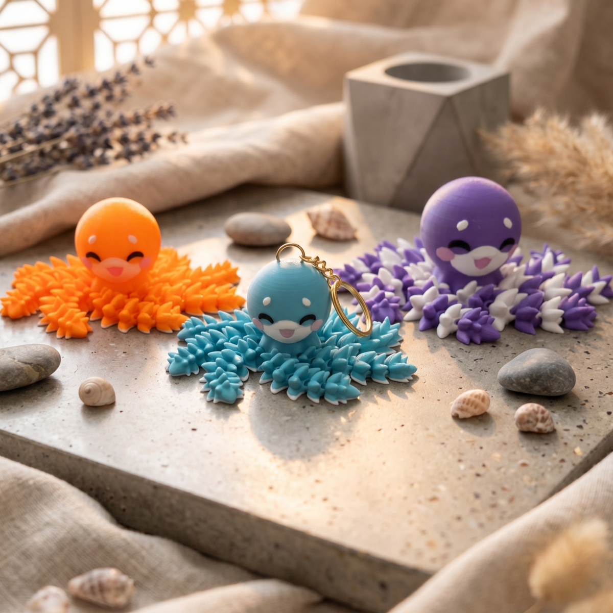 Fluffy Mascots™ Pulpo Articulado