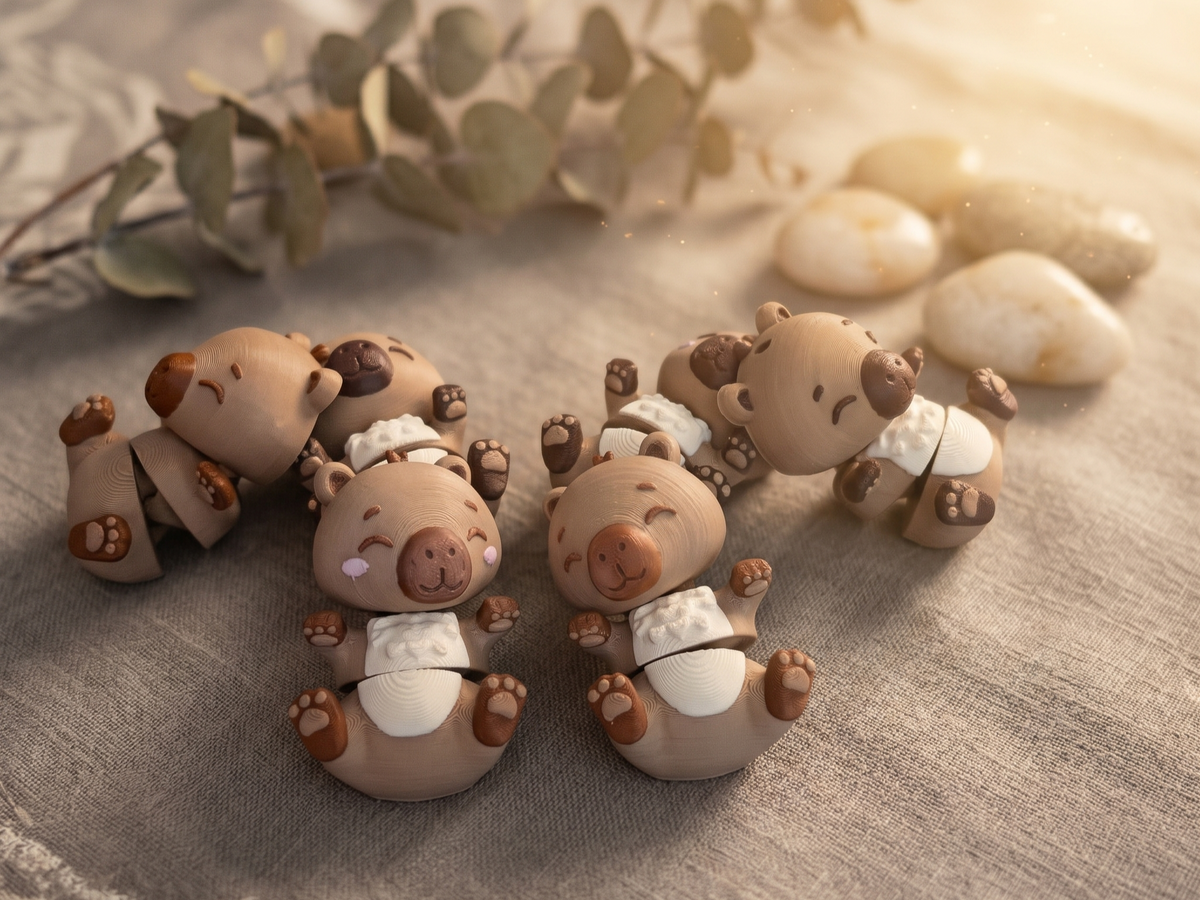 Fluffy Mascots™ Capibara Articulada