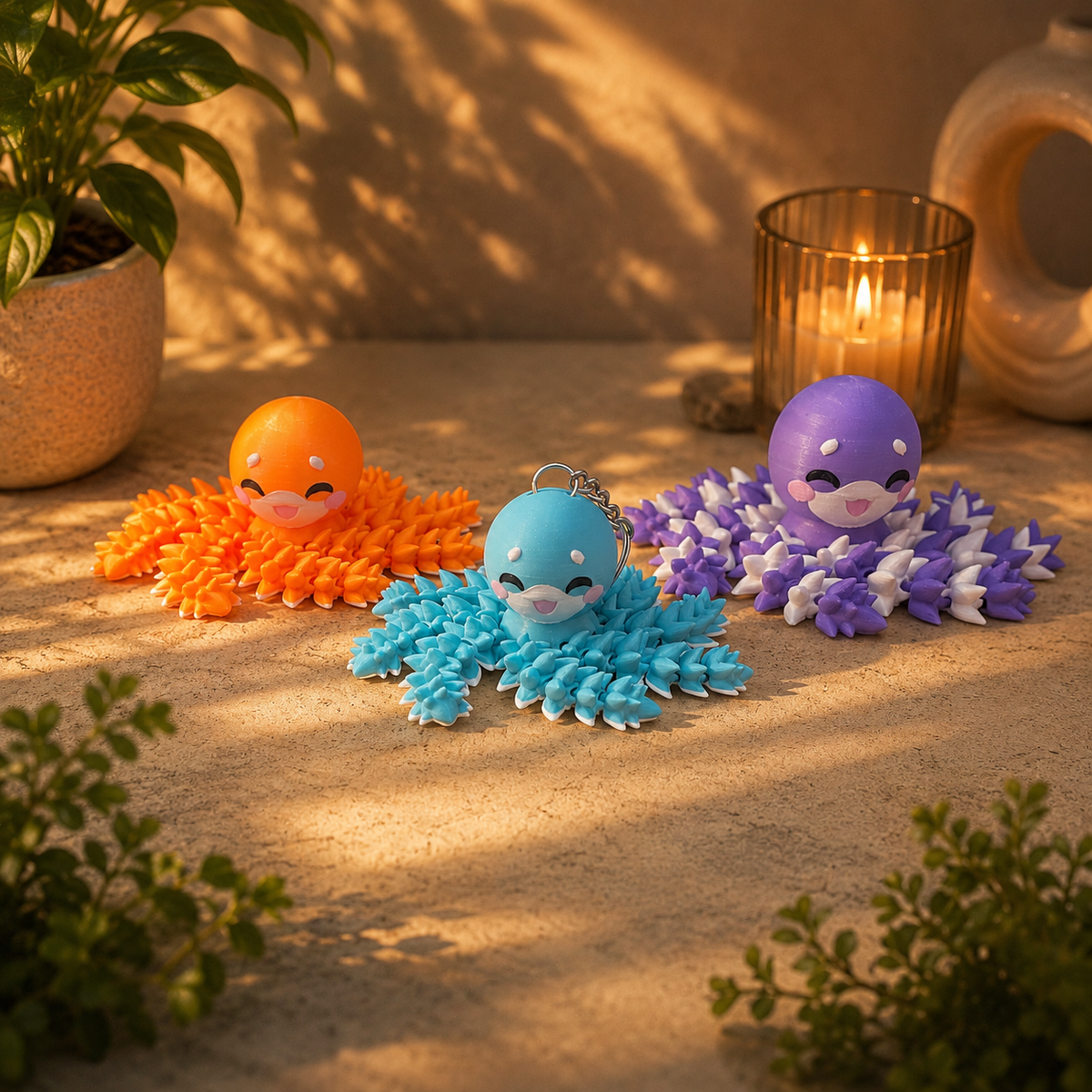 Fluffy Mascots™ Pulpo Articulado