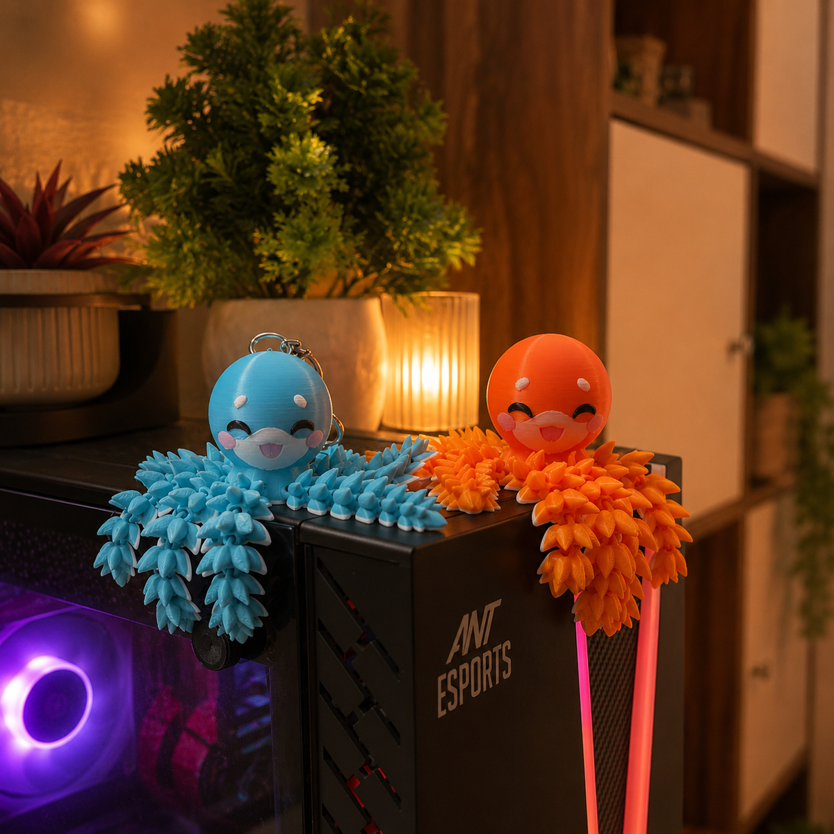 Fluffy Mascots™ Pulpo Articulado