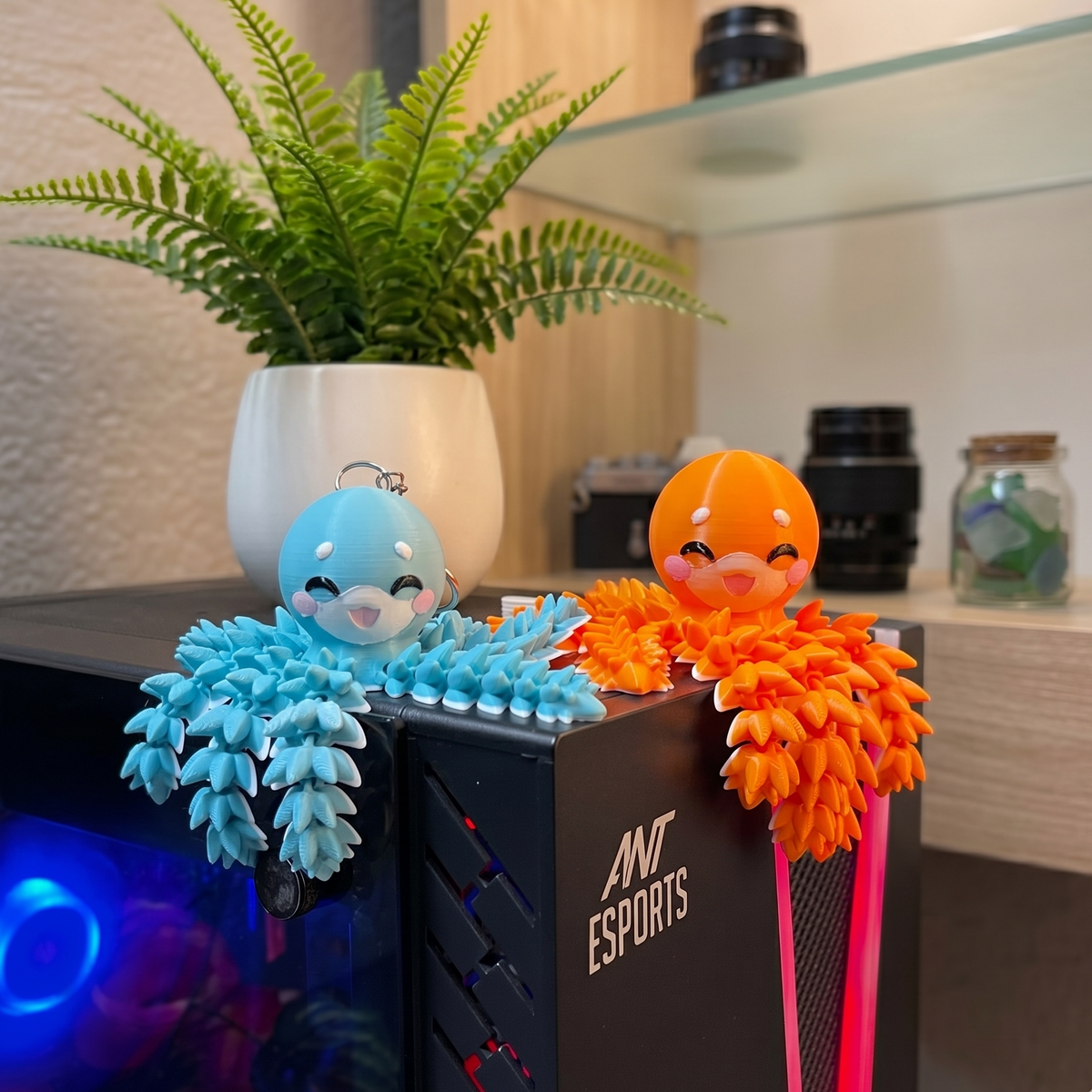 Fluffy Mascots™ Pulpo Articulado