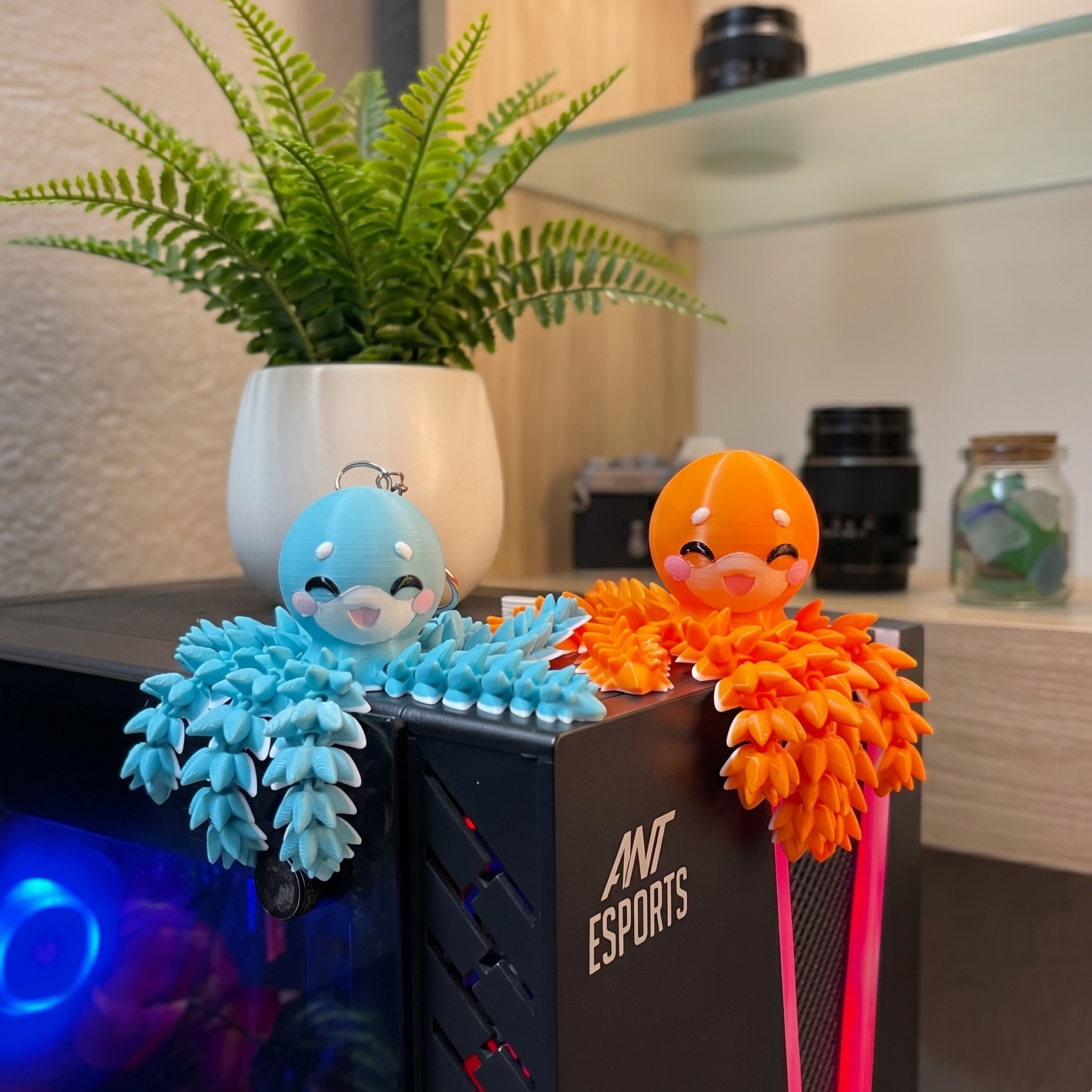 Fluffy Mascots™ Pulpo Articulado