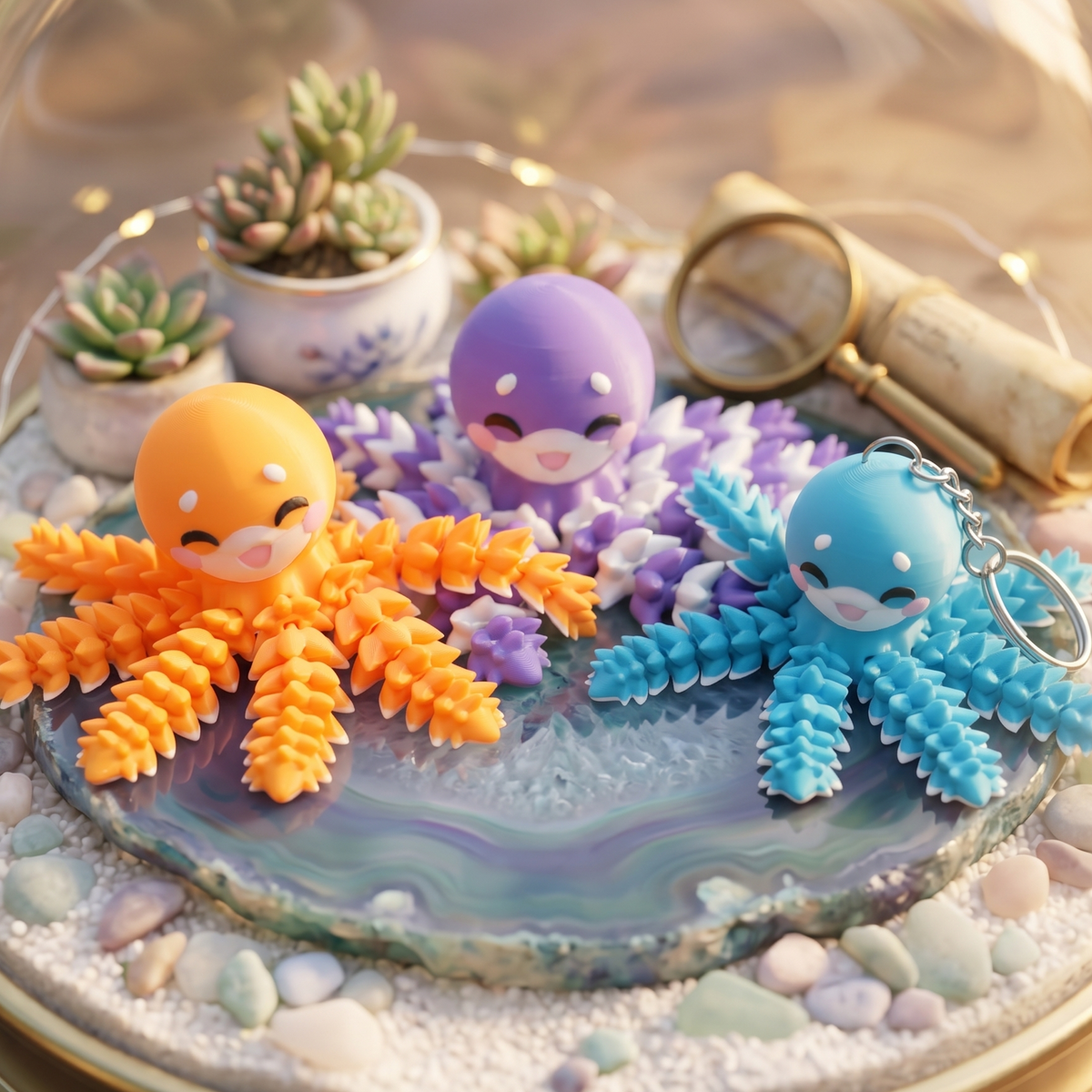 Fluffy Mascots™ Pulpo Articulado