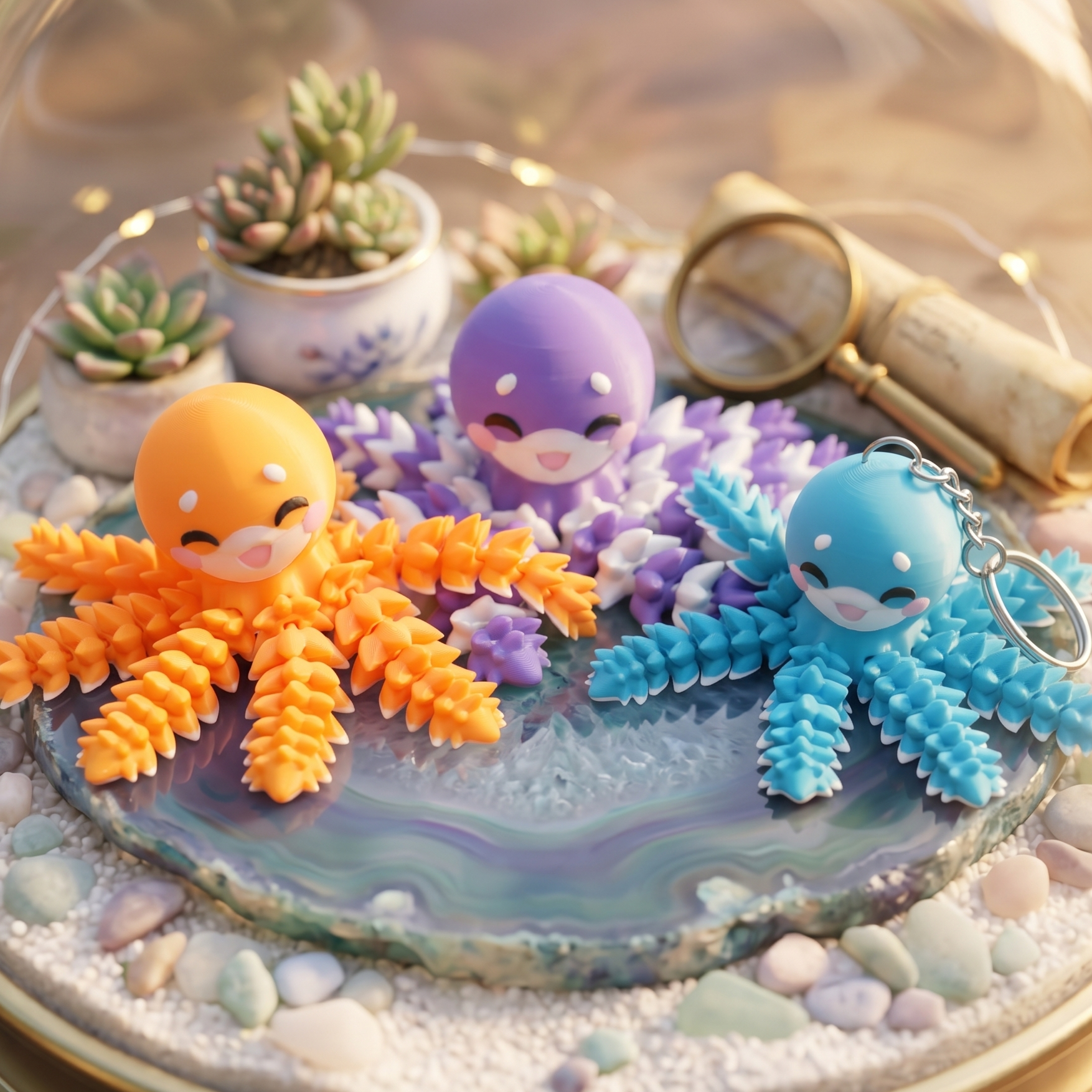 Fluffy Mascots™ Pulpo Articulado