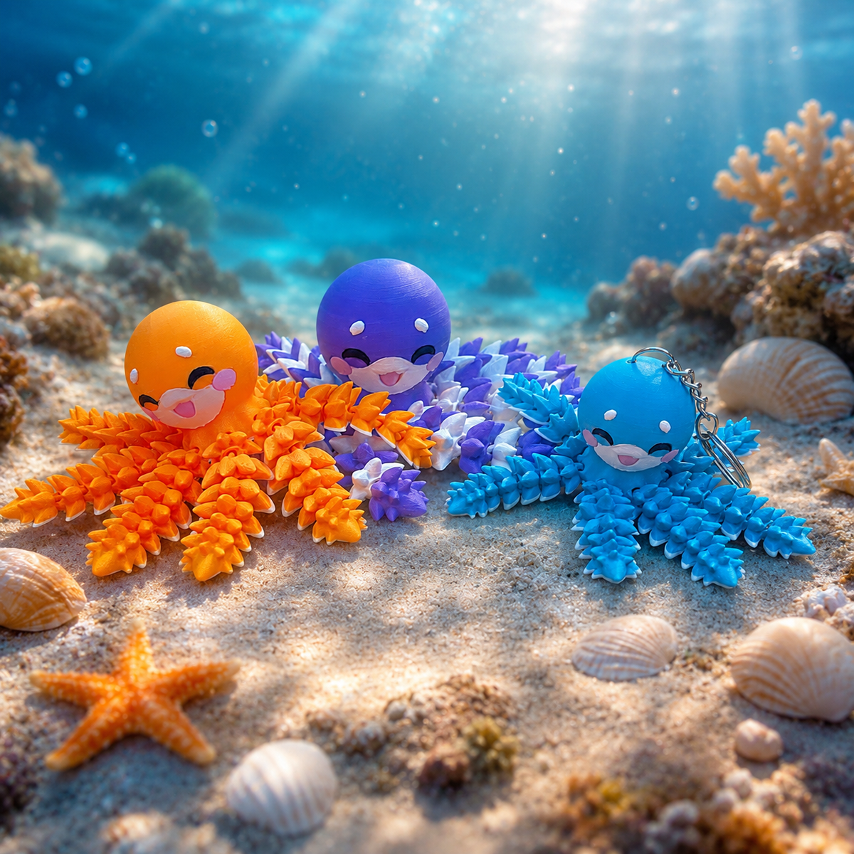 Fluffy Mascots™ Pulpo Articulado