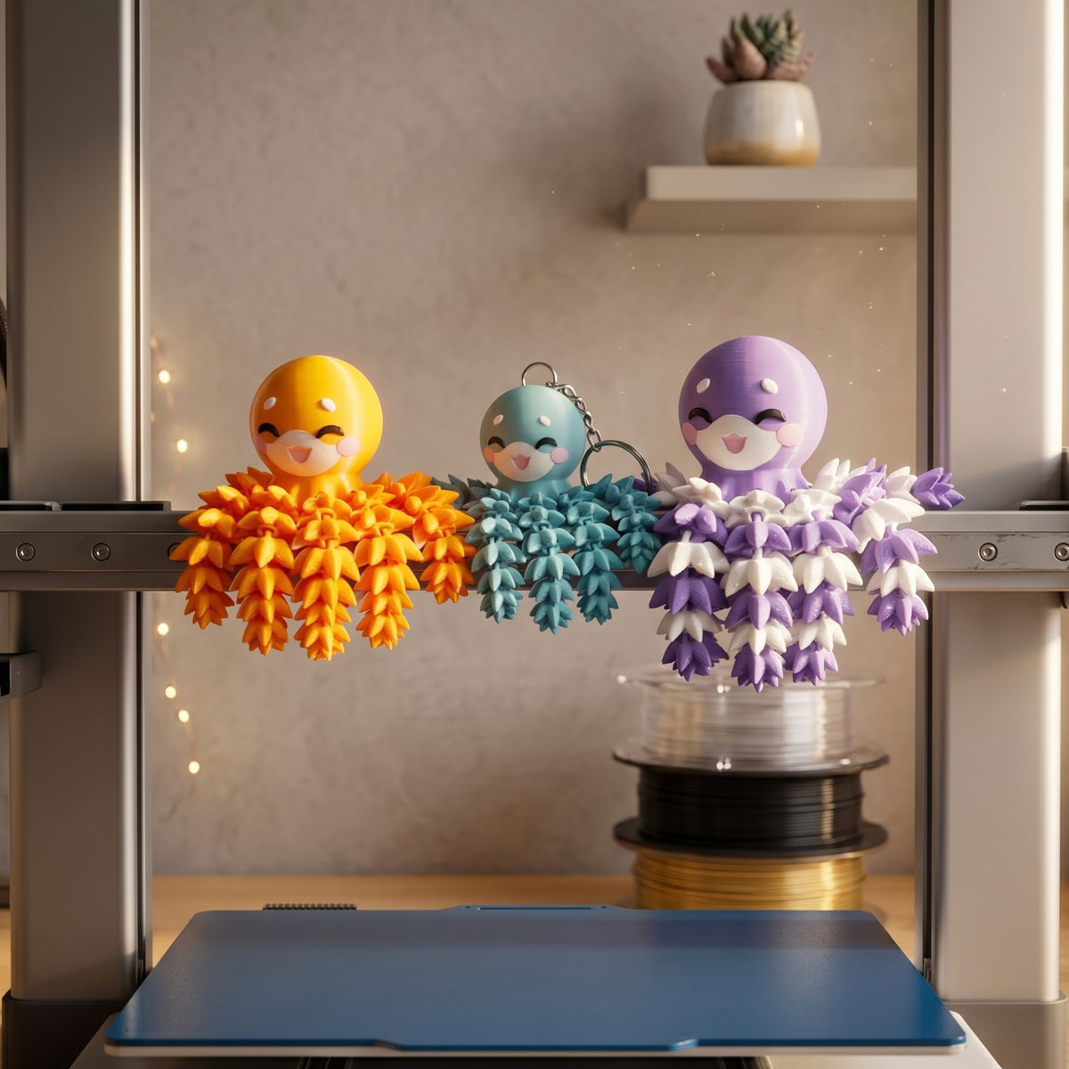 Fluffy Mascots™ Pulpo Articulado