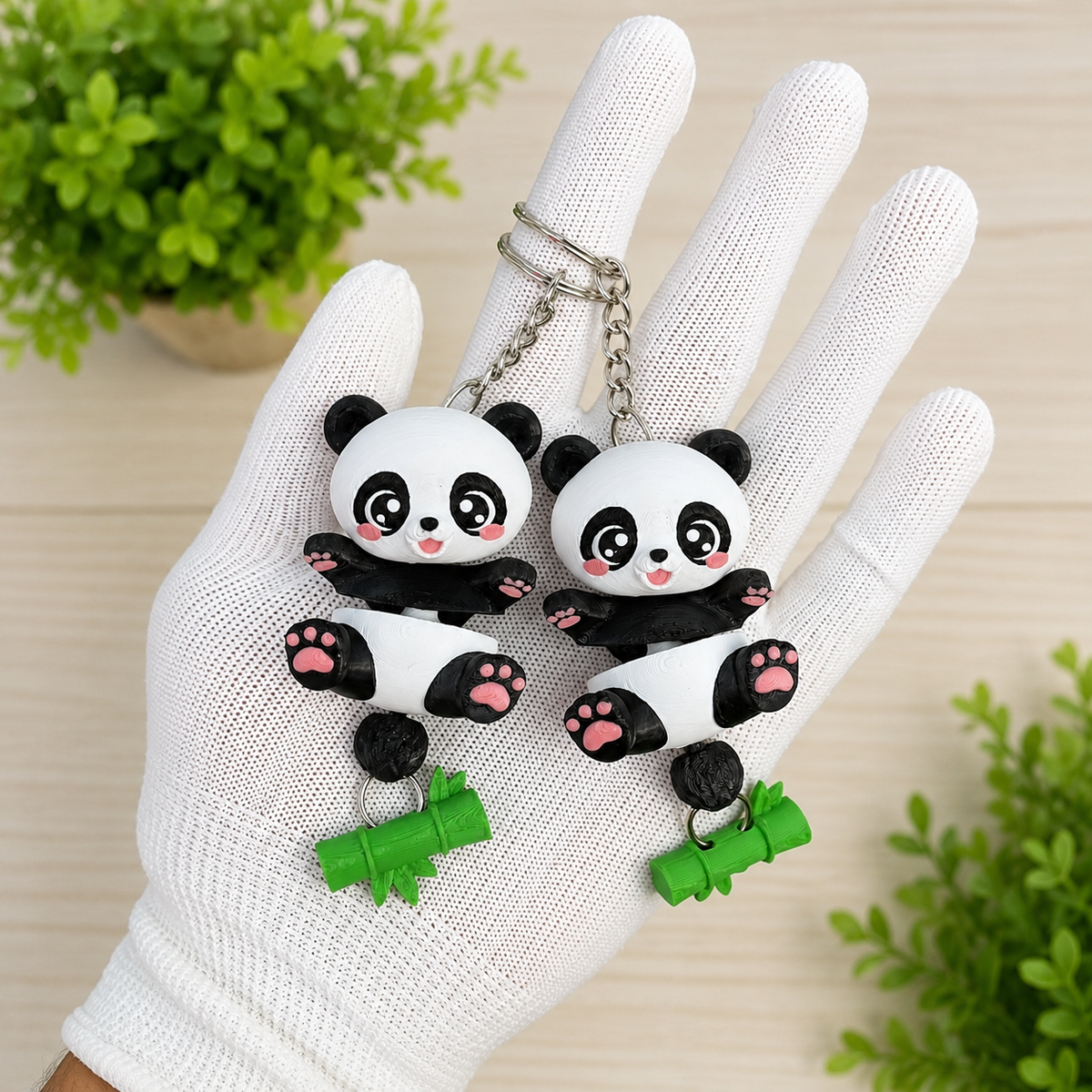 Fluffy Mascots™ Panda Articulado