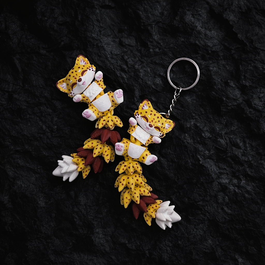 Fluffy Mascots™ Guepardo Articulado