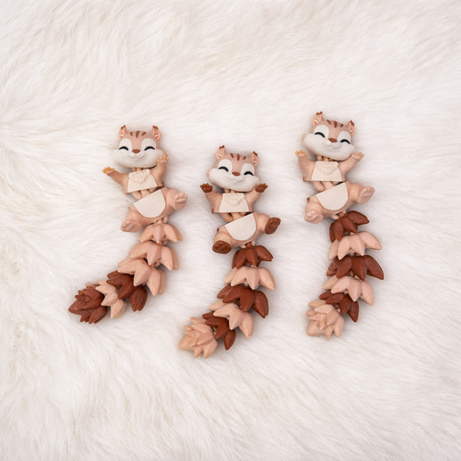 Fluffy Mascots™ Ardilla Articulada