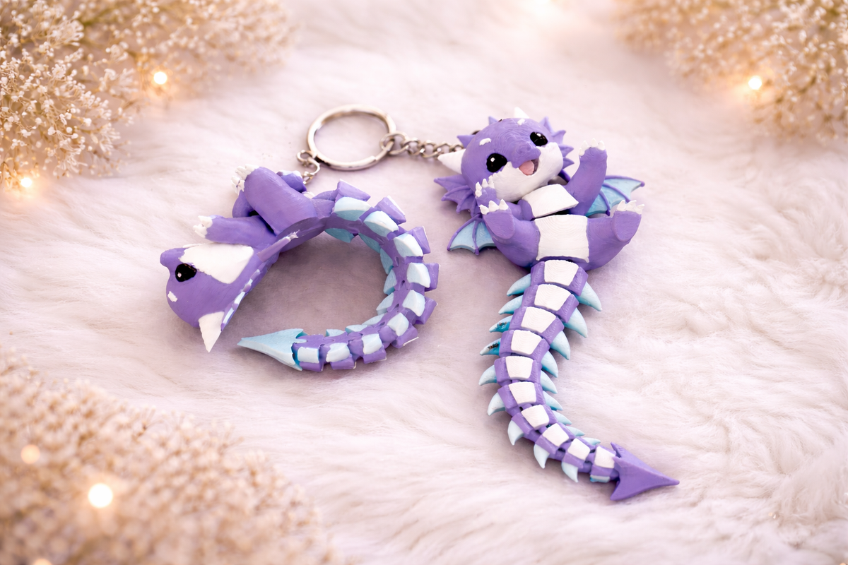 Fluffy Mascots™ Dragón Articulado