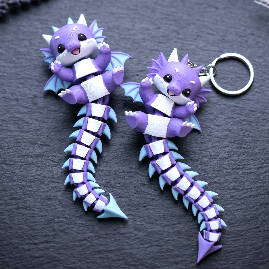 Fluffy Mascots™ Dragón Articulado