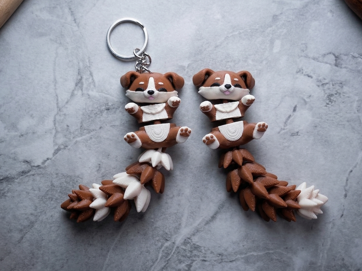 Fluffy Mascots™ Perrito Articulado