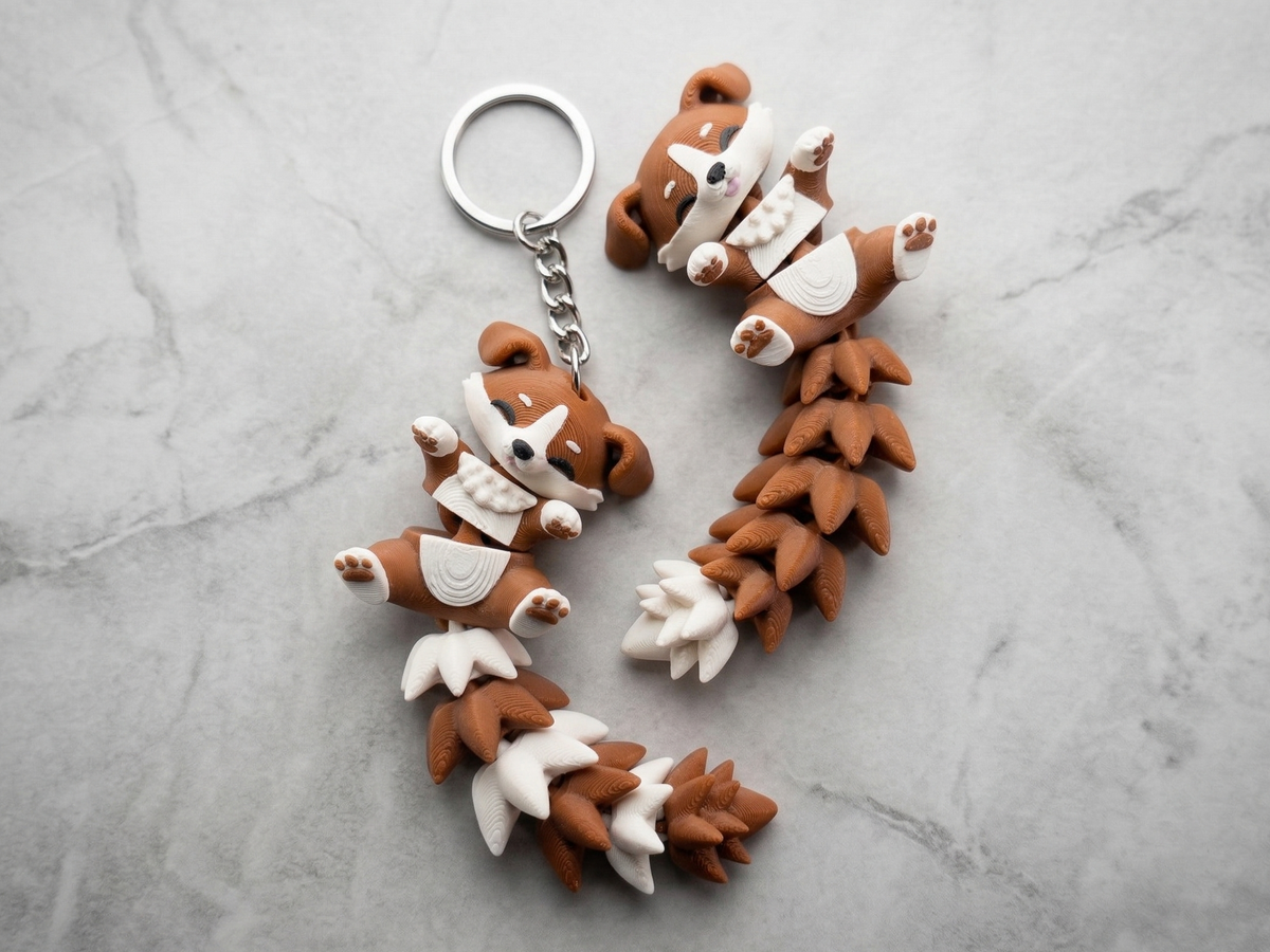 Fluffy Mascots™ Perrito Articulado