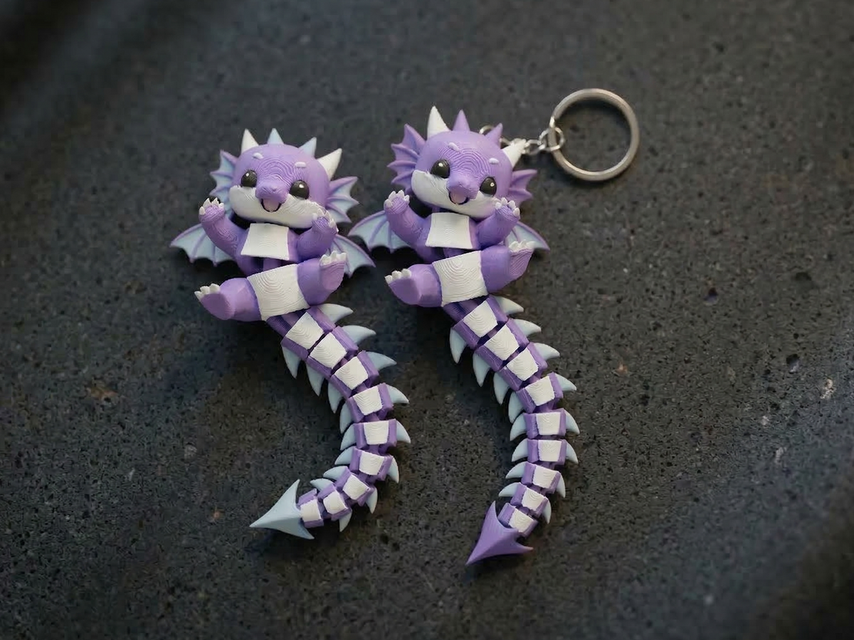 Fluffy Mascots™ Dragón Articulado