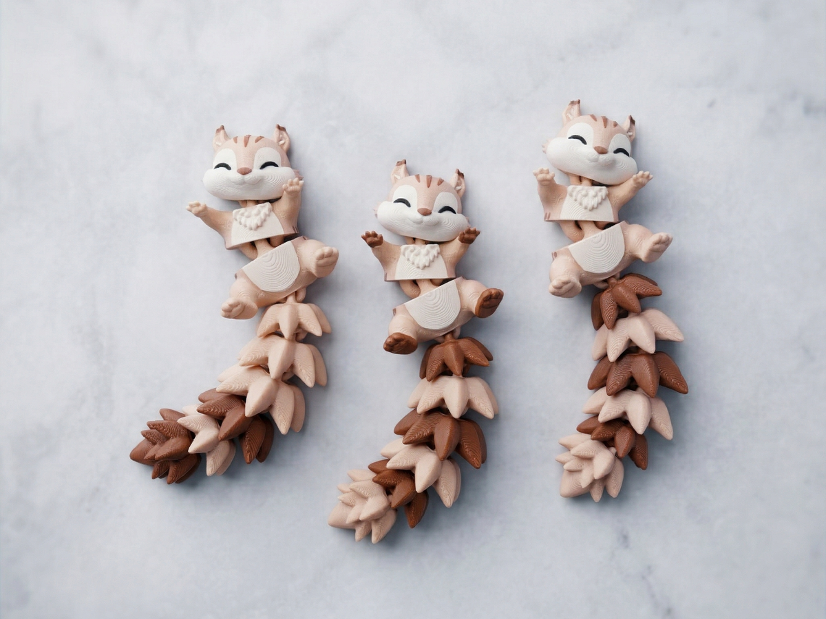 Fluffy Mascots™ Ardilla Articulada