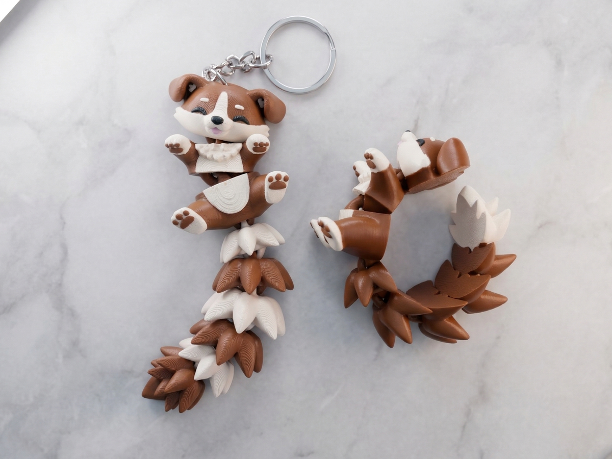 Fluffy Mascots™ Perrito Articulado