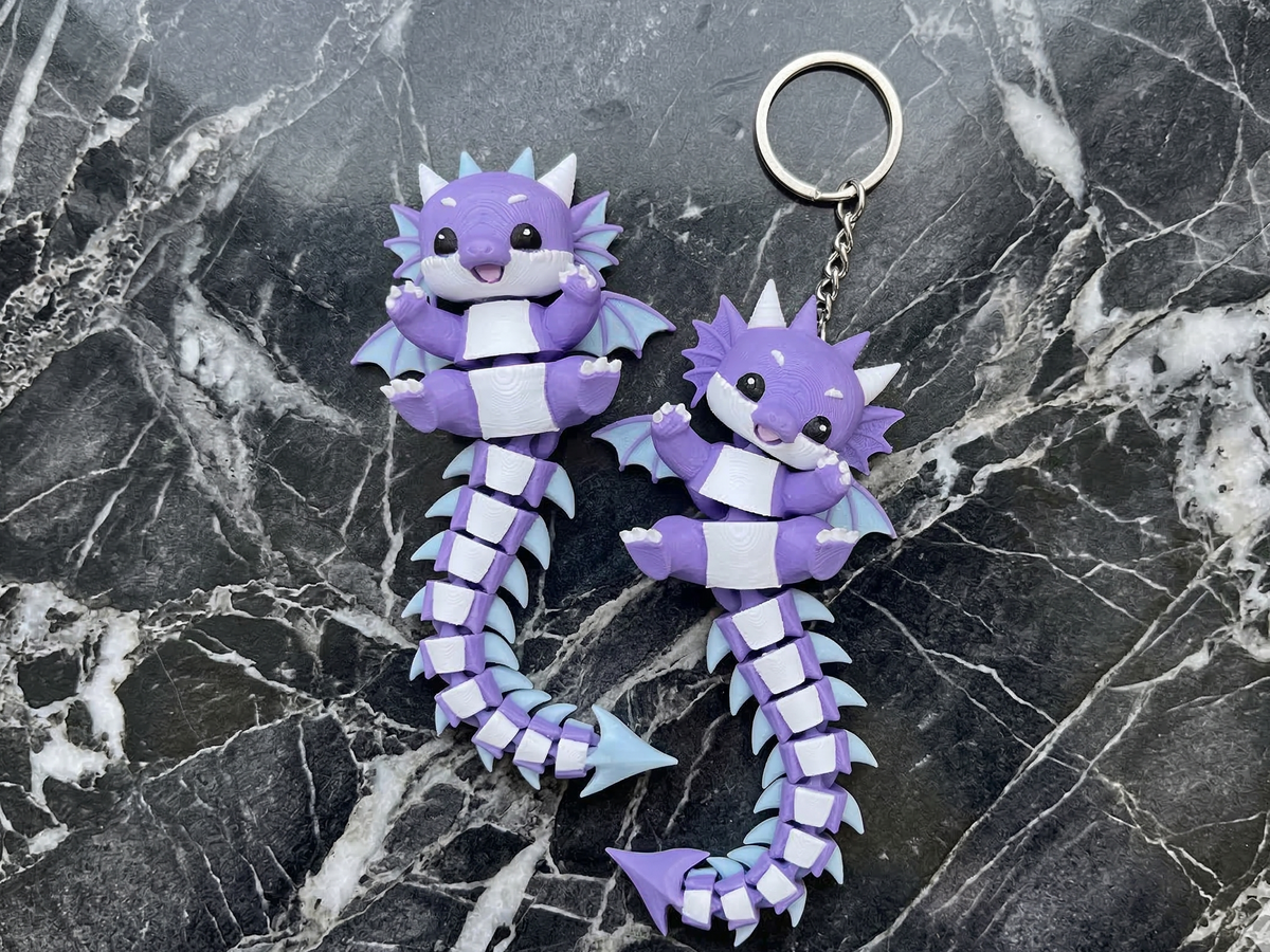 Fluffy Mascots™ Dragón Articulado