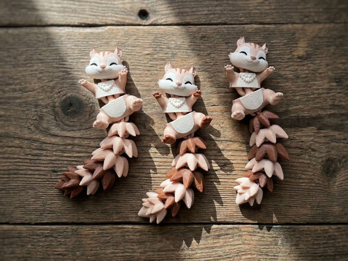 Fluffy Mascots™ Ardilla Articulada