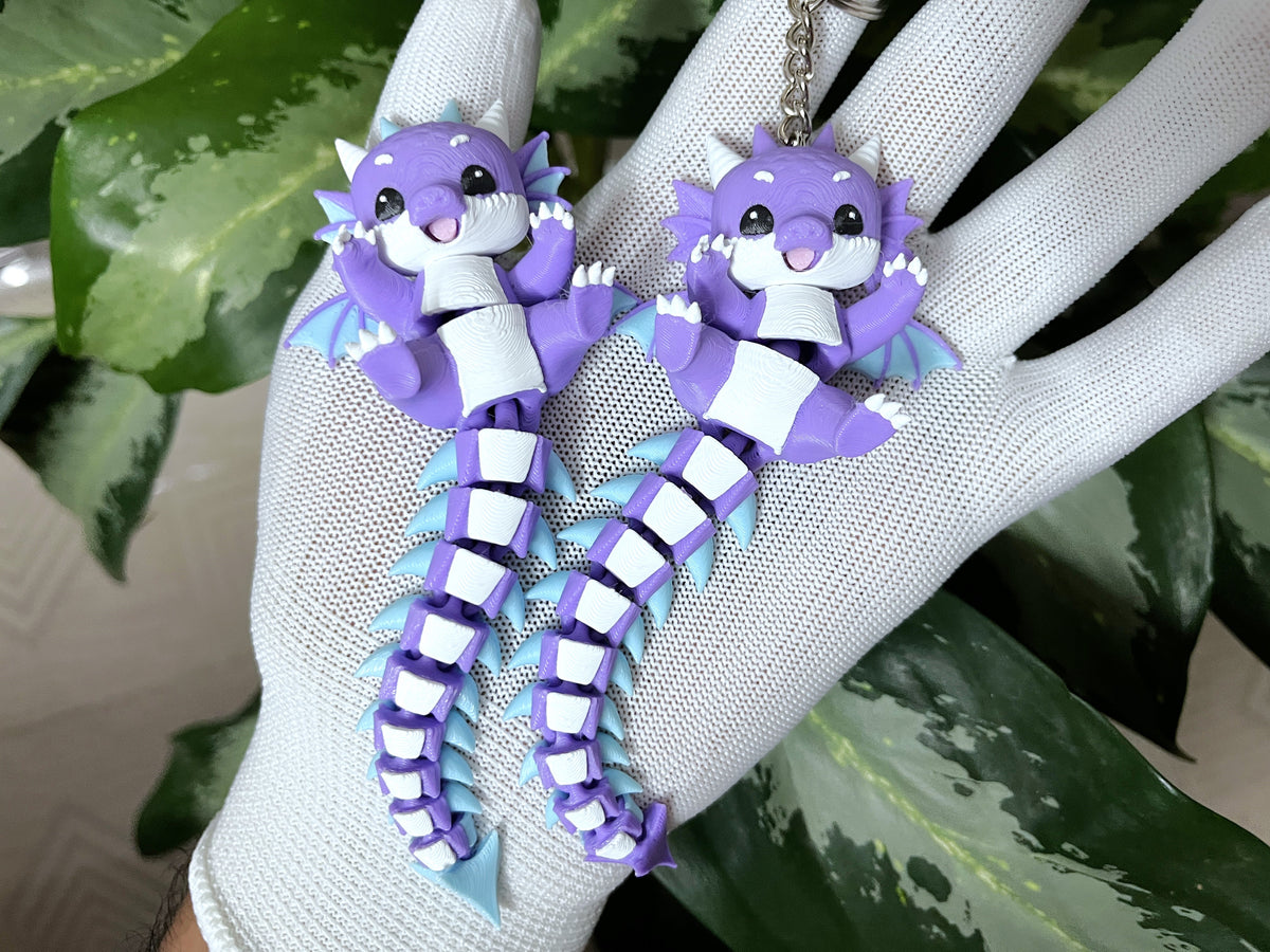 Fluffy Mascots™ Dragón Articulado