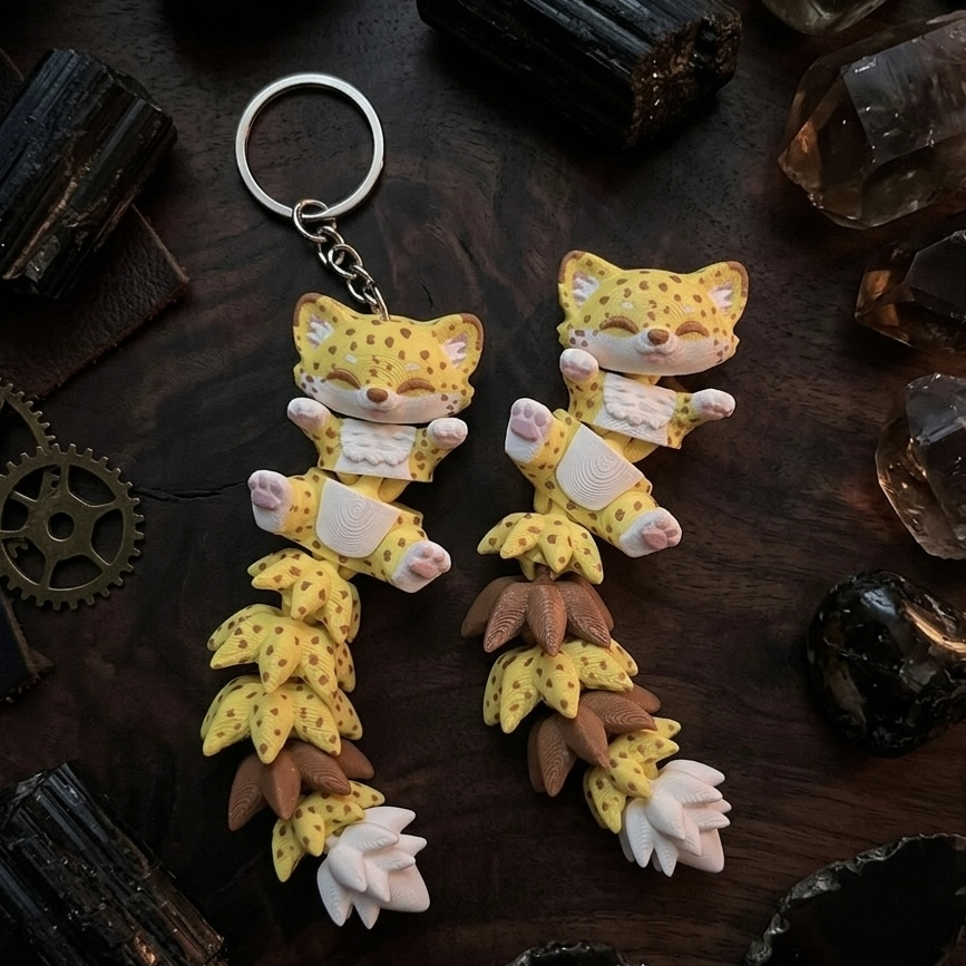 Fluffy Mascots™ Guepardo Articulado