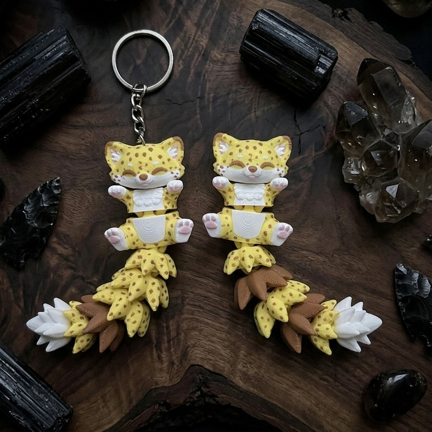 Fluffy Mascots™ Guepardo Articulado