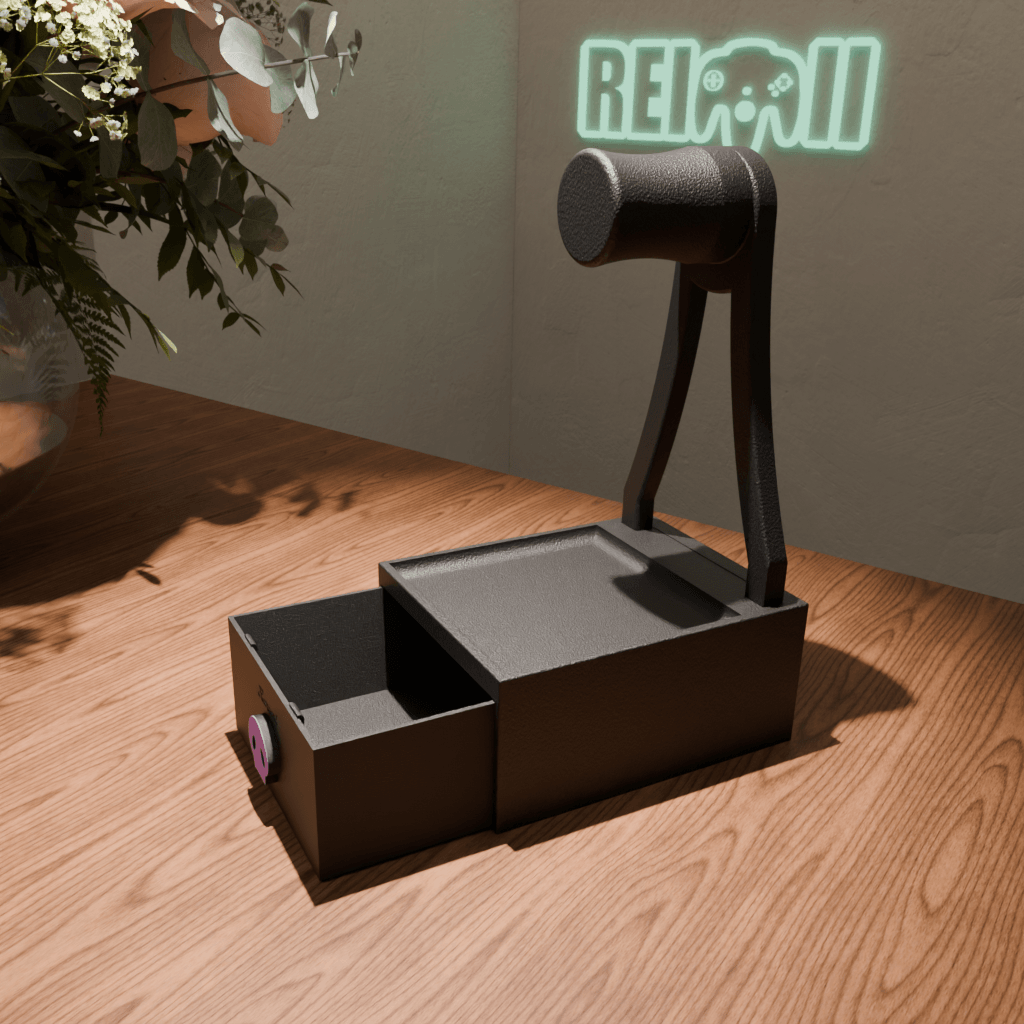 Kuromi headphone stand with drawer by Reimii